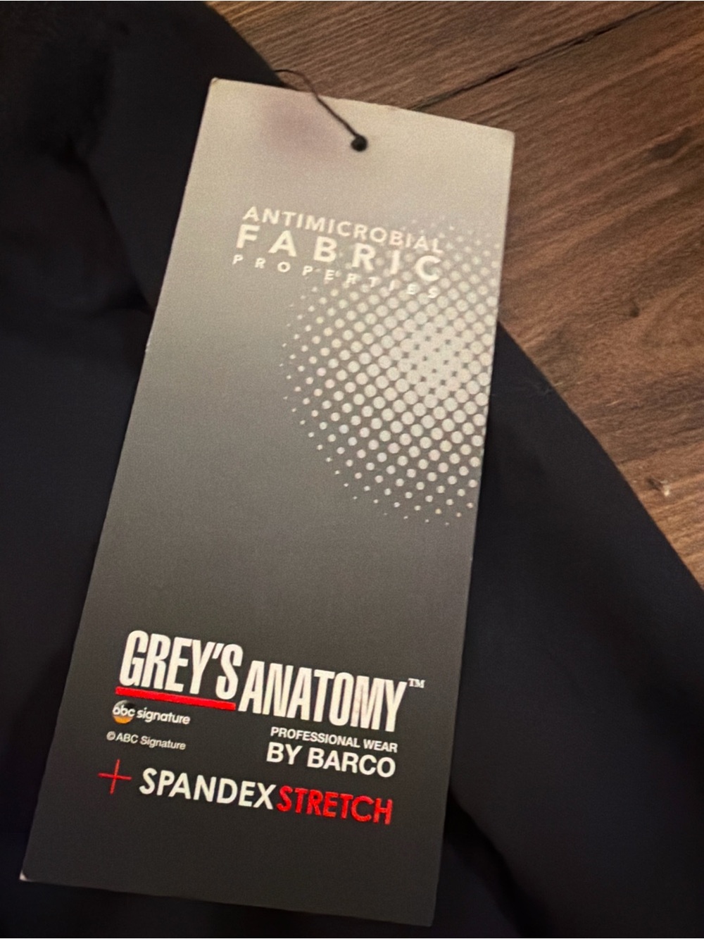 Grey's Anatomy  Ladies Black Scrub pants with Spandex Stretch